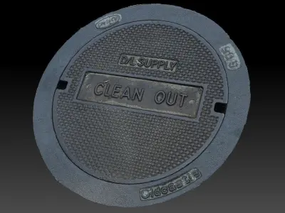 Clean Out Utility Cover 3D model