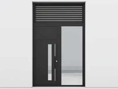 Aluminium door 94 3D model