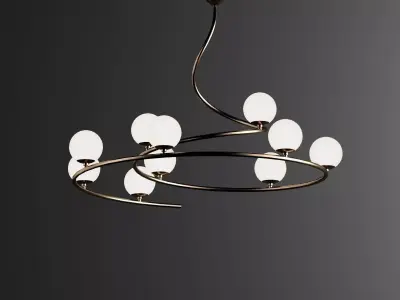Ceiling light 3D model 104