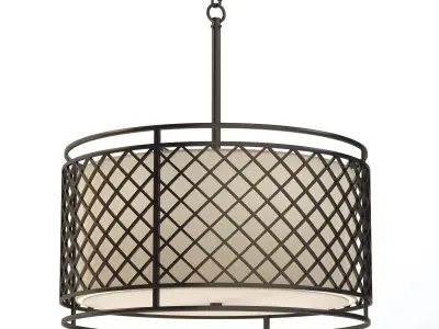 Franklin Iron Works Metal Lattice Pendant 3D model