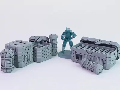Crates and Barrels  Greater Good 3D print model