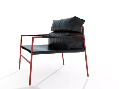 jk-easy-chair lounge chair Low-poly 3D model