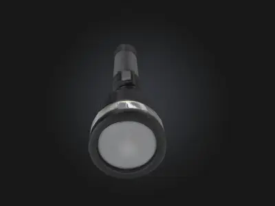 Vintage Torch  A Flame from the Past 3D model