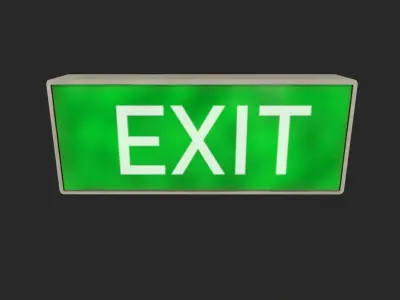 Exit V02 Low-poly 3D model