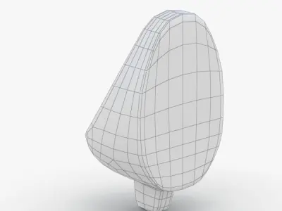 1627 - Urinal Low-poly 3D model