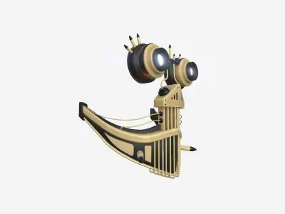 Steampunk Mask A08 Beige - SciFi Character Design Low-poly 3D model