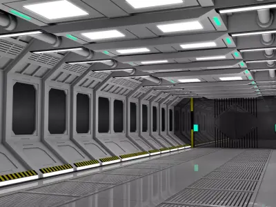 Sci Fi Interior Room 3D model