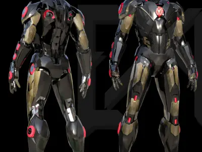 Iron Man MK C42 Chaos Armor 3D model