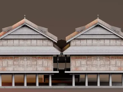 Traditional Houses - Rumah Dalam Loka Low-poly 3D model