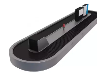 Airport Baggage Carousel 3D model