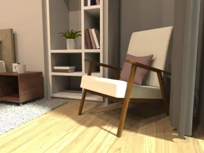 Bedroom Interior Scene - Keyshot 11 3D model