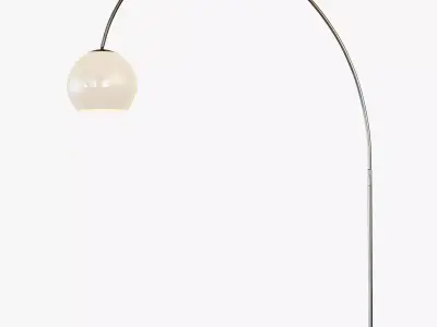 Overarching Acrylic Shade Floor Lamp 3D model