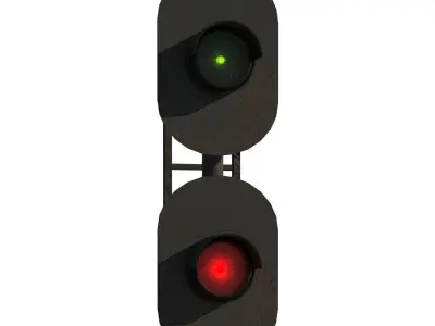 Traffic Light 3D model 16