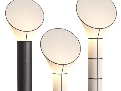 Cylinder Horn Floor Lamp 3D model