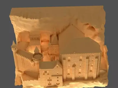 SANCTUARY OF ROCAMADOUR 3D print model