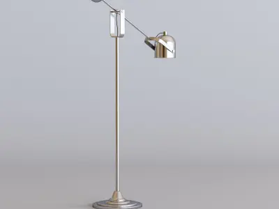 Chrome Floor lamp 3D model