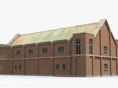 Factory xx3 Low-poly 3D model