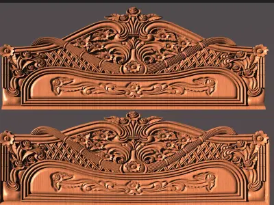 carving bed design  3D model
