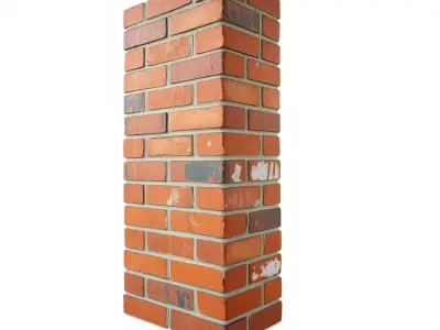 Red Brick Wall model pack Low-poly 3D model buy