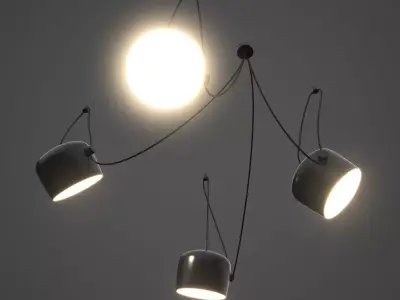Multi Light Pendant Hanging Lamps 3D model