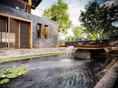 Japan Villa Exterior Model 3D model