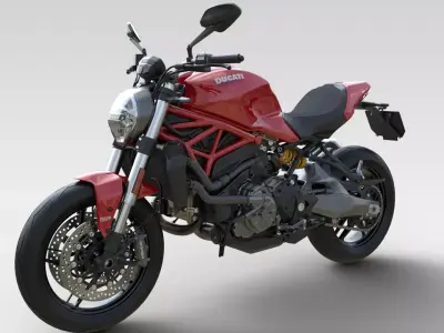 Ducati Monster 821 RED 3D model