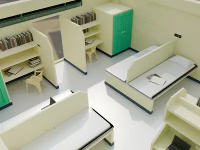 Bannari Amman Institute Of Technology Hostel Room 3D Model Free 3D model