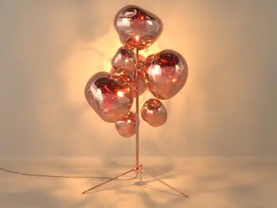 T Dixon MELT STAND Floor Lamp 3D model 3D model