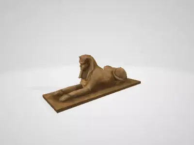 3D Sphinx Model - Realistic Ancient Monument Asset 3D model