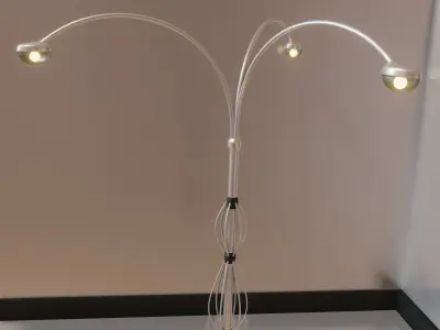 Pedestal Lamp Low-poly 3D model