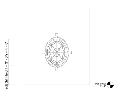 Oval window 3D model