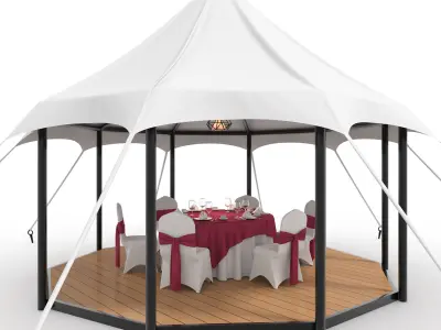 Party Tent  01 3D model
