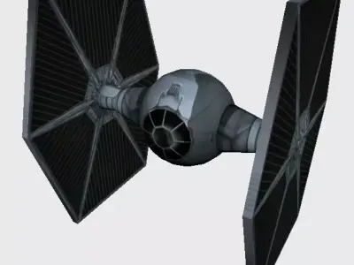 Tie Fighter Low-poly 3D model