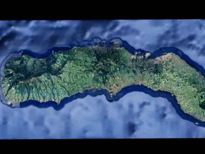 Sao Miguel Island  3D model