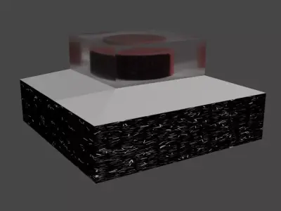 Cased Button 3D model