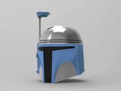 Jango Fett helmet STL file for 3d print 3D print model