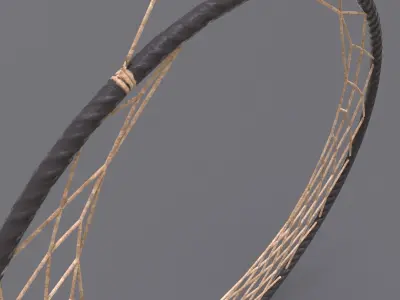 Dream Catcher Low-poly 3D model