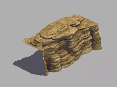Stone - Large Weathered Stone 02 3D model