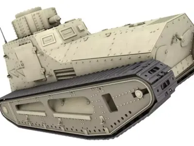 LK II Light Tank 3D model