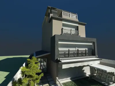 EXTERIOR OF VILLAGE 3D model