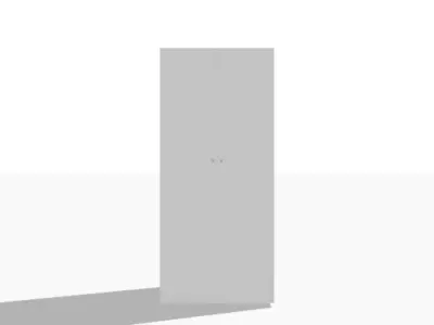 Klepstad Two Door Wardrobe 3D model