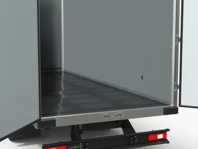  Iveco EuroCargo Box Truck Simplified 