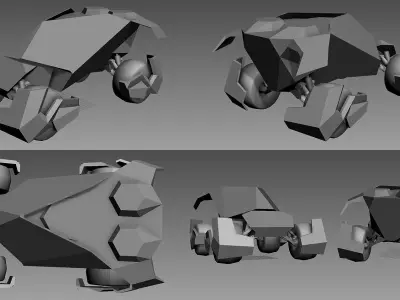 PHANTOM a scfi-fi APC Low-poly 3D model