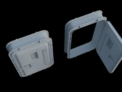 Sci-Fi Service door 3D model