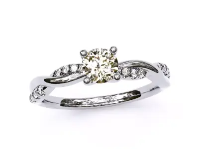 engagement fancy ring  3D print model