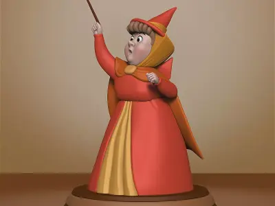 Flora - Sleeping Beauty - 020 3D print model