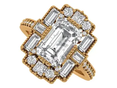 Engagement Ring 3D print model