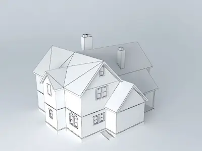 Old house during remodeling Free 3D model