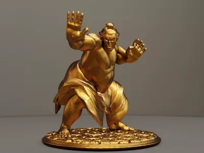 SUMO WRESTLING FIGHTER - STREET FIGHTER 3D print model
