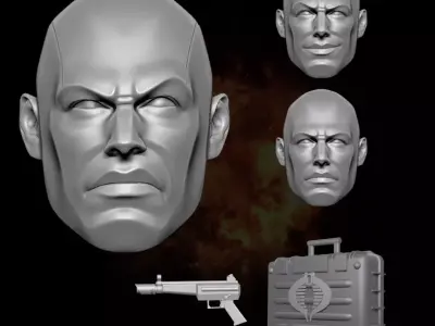 Destro GI Joe Fan Art 3D printables for Action Figures 3D print model